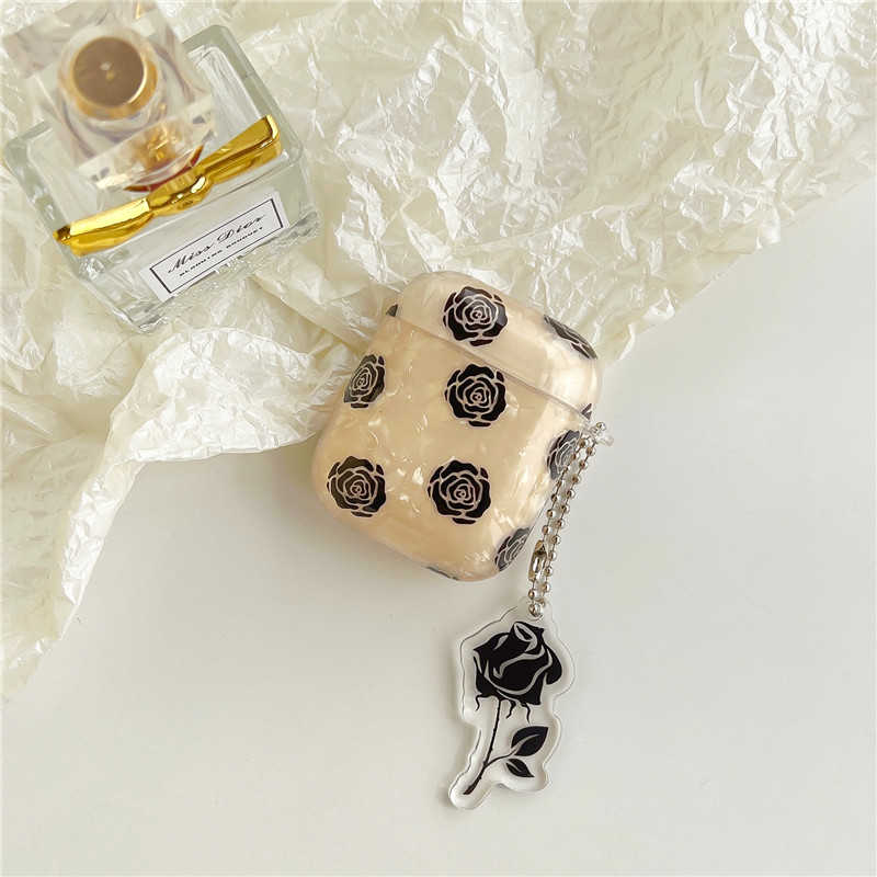 Burnt Sugar Opal Shell Floral AirPods 1 & 2 Case