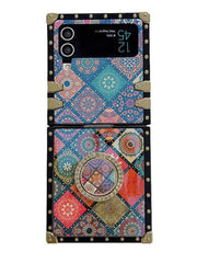checked bandana galaxy z flip 3 4 case