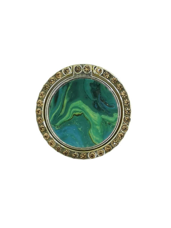 Emerald Marble Phone Ring