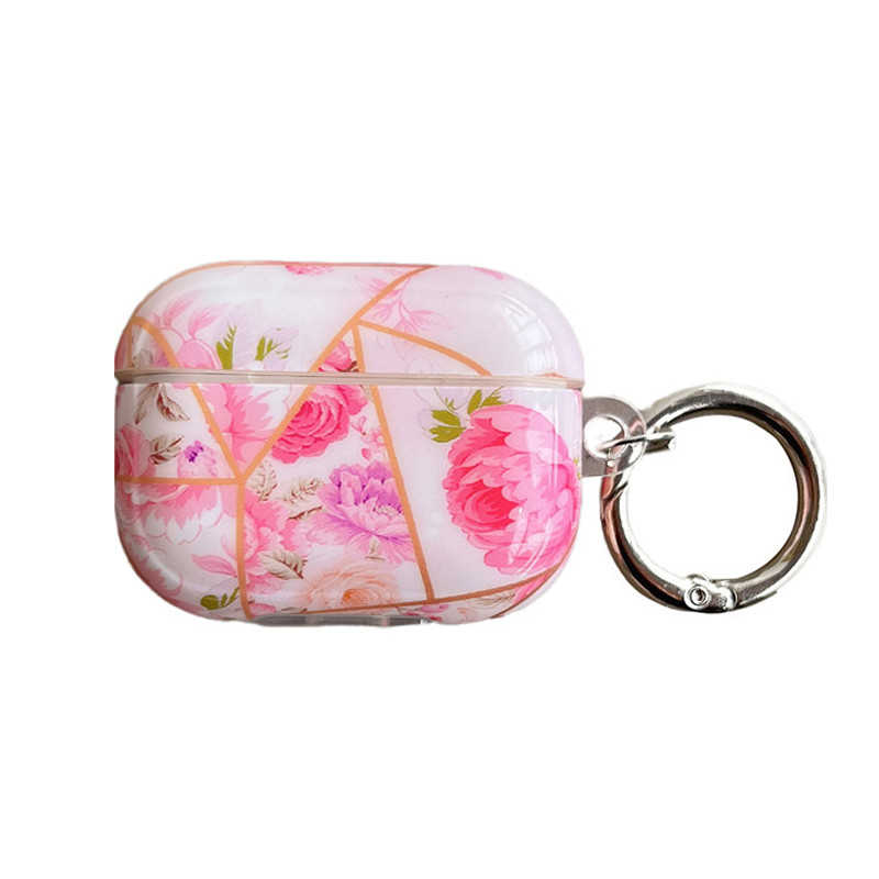 Geometric Pink Floral AirPods Pro Case