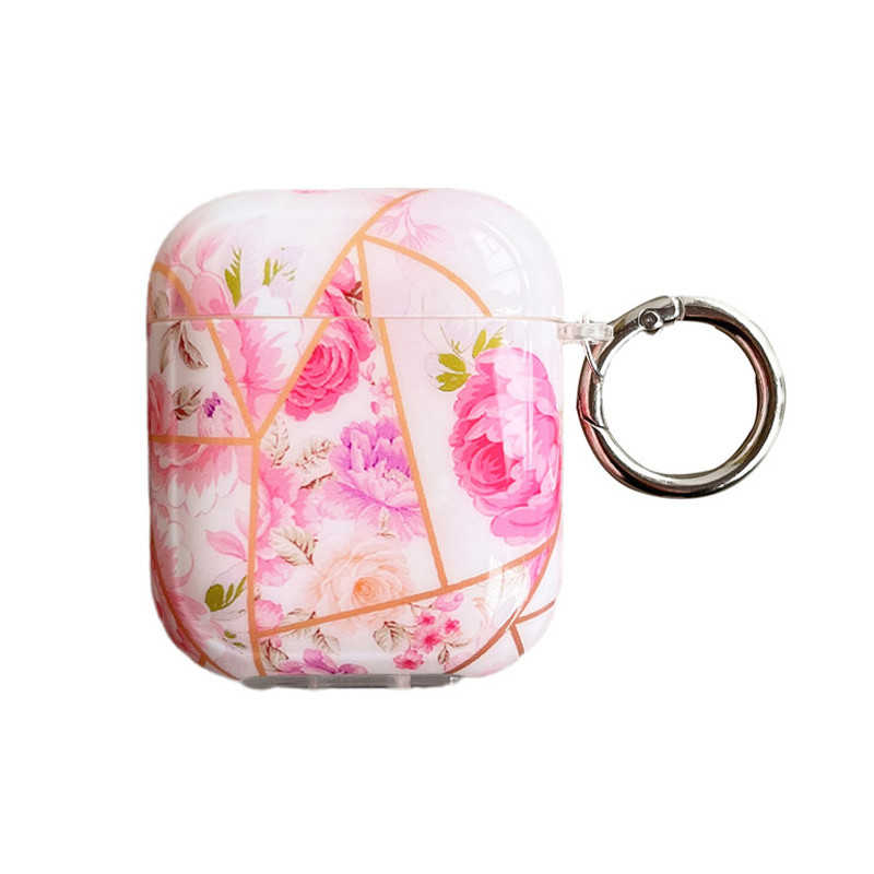 Geometric Pink Floral AirPods 1 & 2 Case