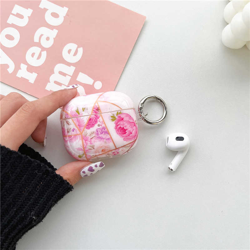 Geometric Pink Floral AirPods 3 Case
