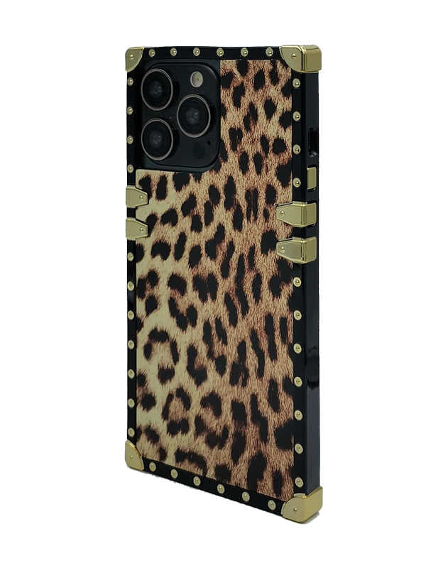 Leopard Print Square iPhone Case