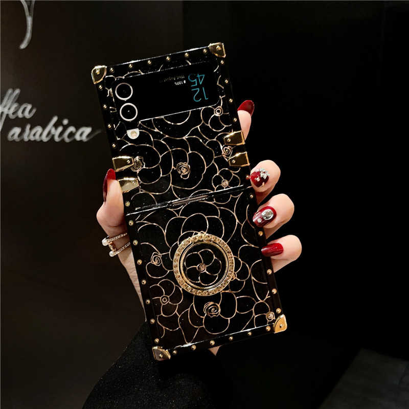 black floral z flip case