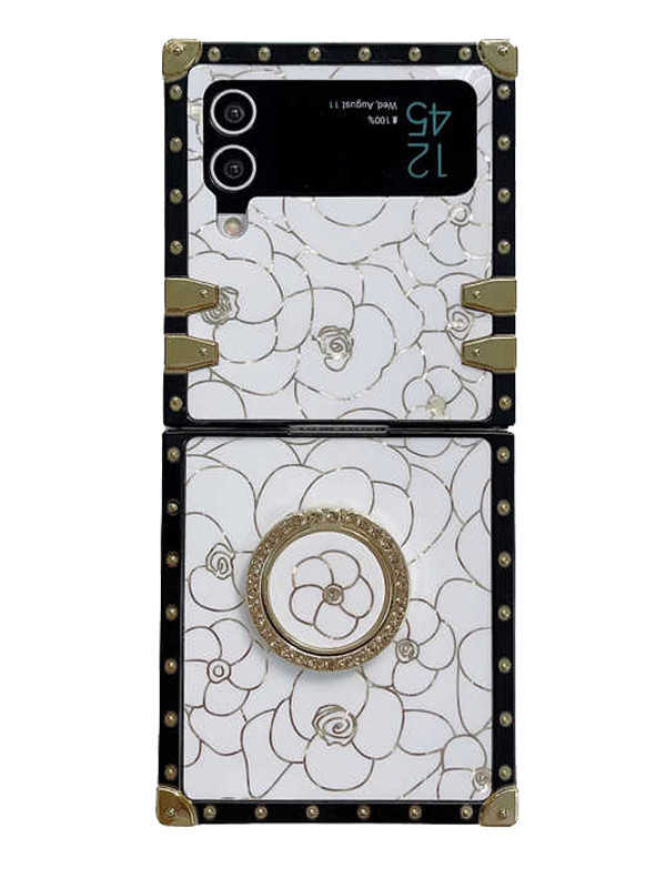Aesthetic Floral Phone Case for Samsung with Ring