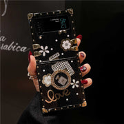 perfume galaxy z flip 4 case with ring