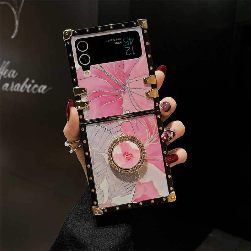 pink blossom samsung z flip 4 case