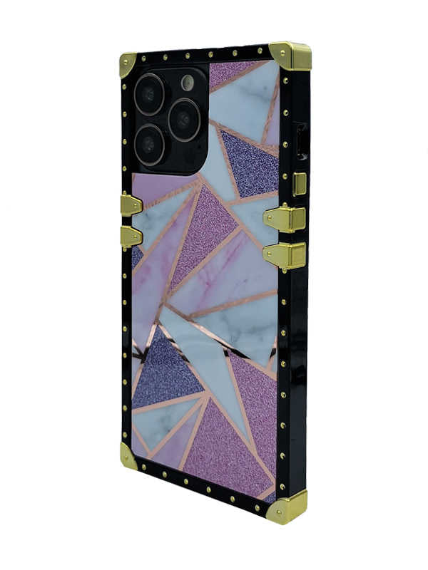 Glitter Pink Marble iPhone Case With Ring