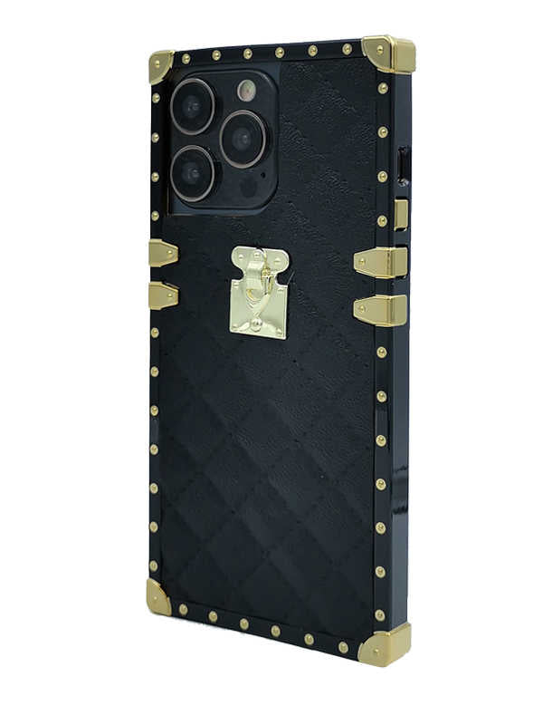 Soft Plaid iPhone Case - Black