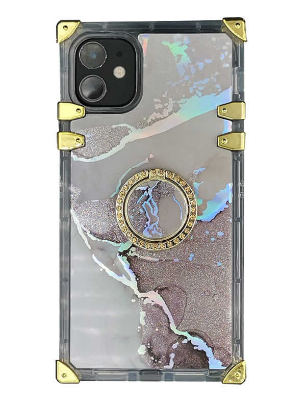 puce marble iphone case