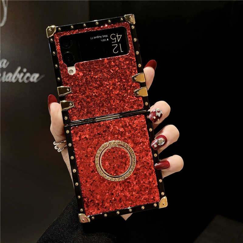 red glitter z flip 3 case