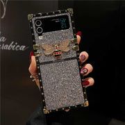 silver glitter z flip 3 case