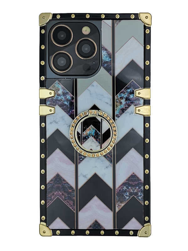 Stria Dolomite Marble iPhone Case with Ring