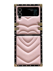 soft leather galaxy z flip 4 square case