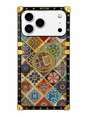 Bohemian style square iphone cas
