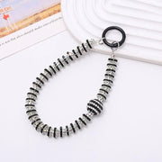 black glitter phone charm