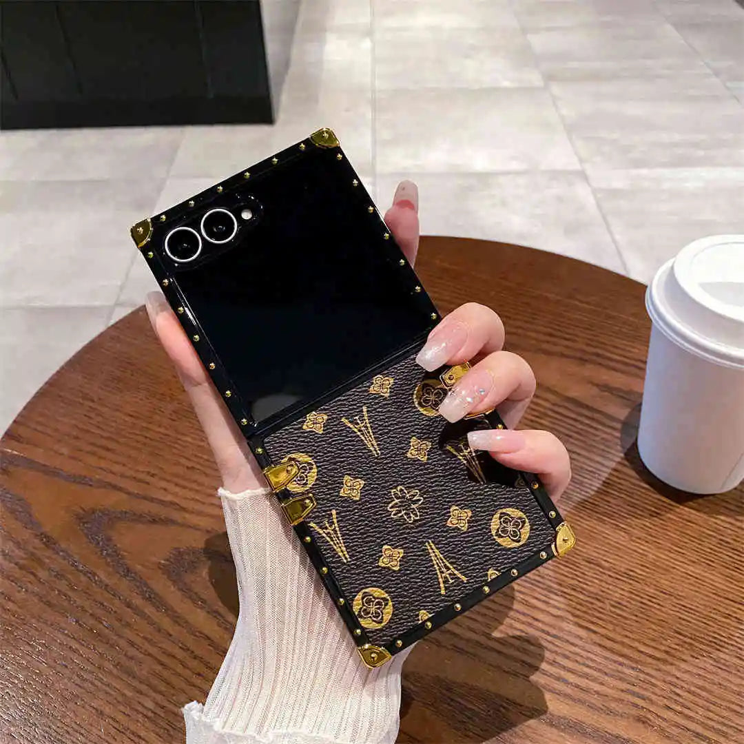 classic leather Galaxy Z flip 7 case