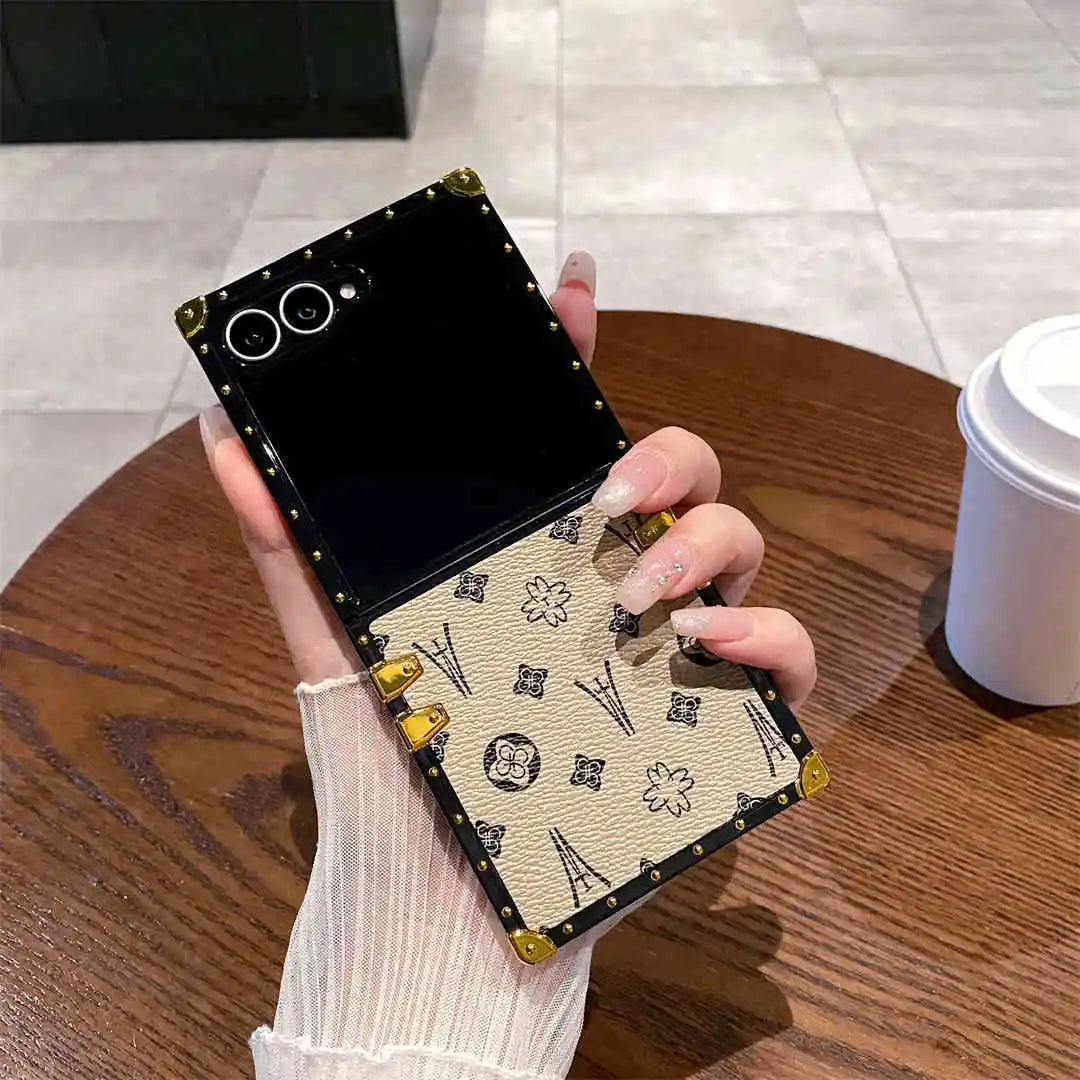 classic leather Galaxy Z flip 7 case