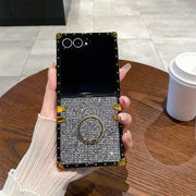 silver sparkly Samsung Z flip 7 case