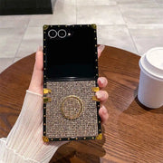 Gold sparkly Samsung Z flip 7 case