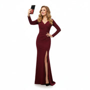 A woman is taing a selfie with Red sparkly Samsung Z flip 7 case