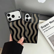 square smoky wave phone case