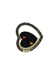 heart-shaped phone ring holder