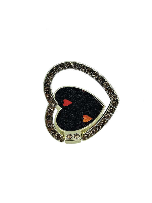 heart-shaped phone ring holder