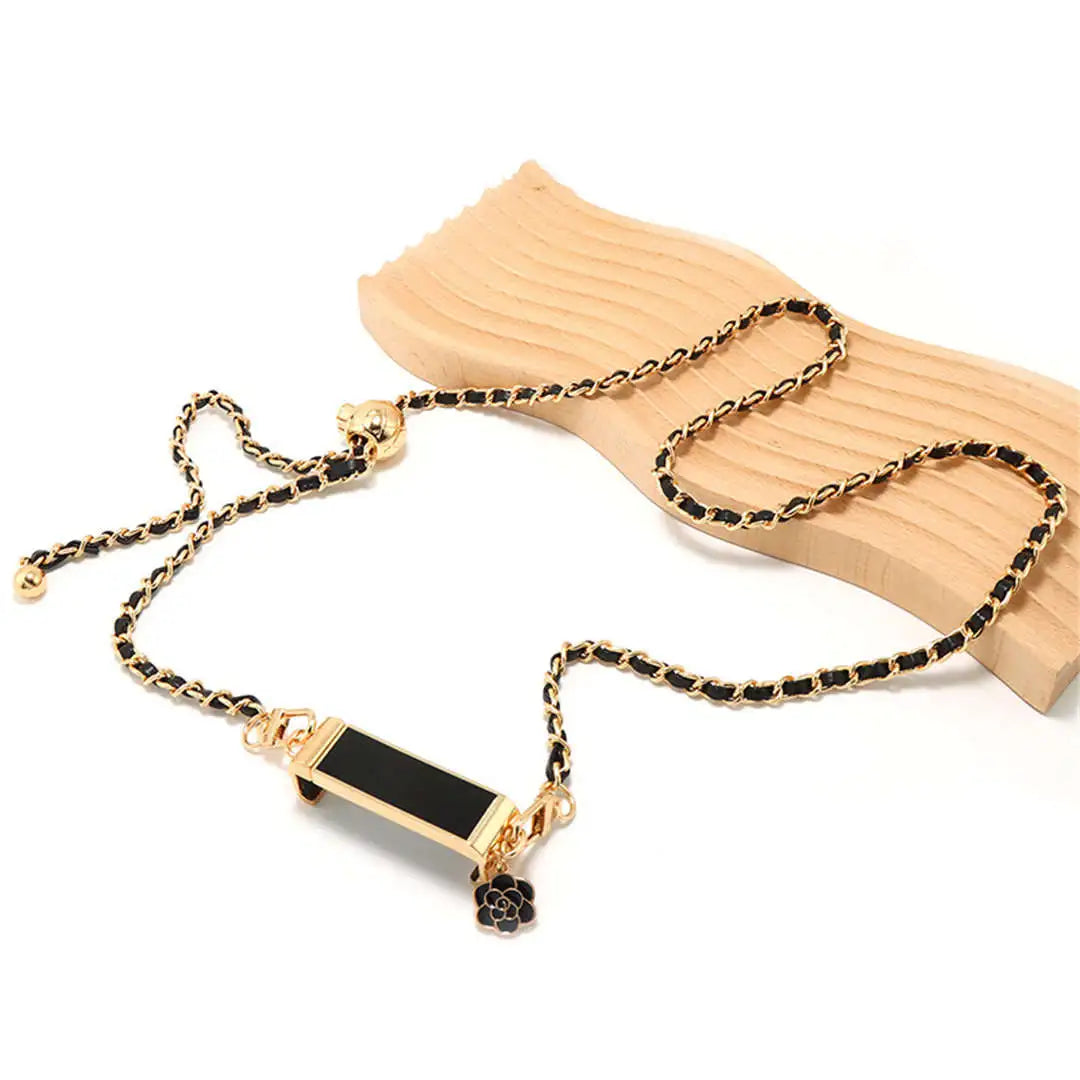 black crossbody phone strap with phone holder