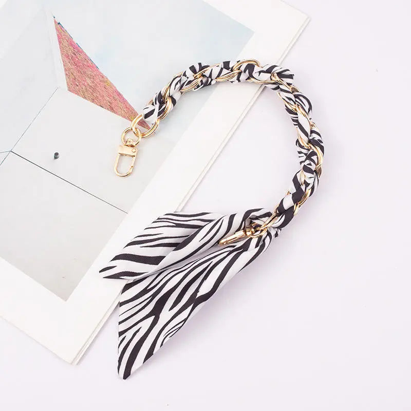 iPhoneケース Her lip to - HLT Scarf Hand Chain iPhone Case Silk Scarf Hand-held Mobile Phone Wristlet Chain