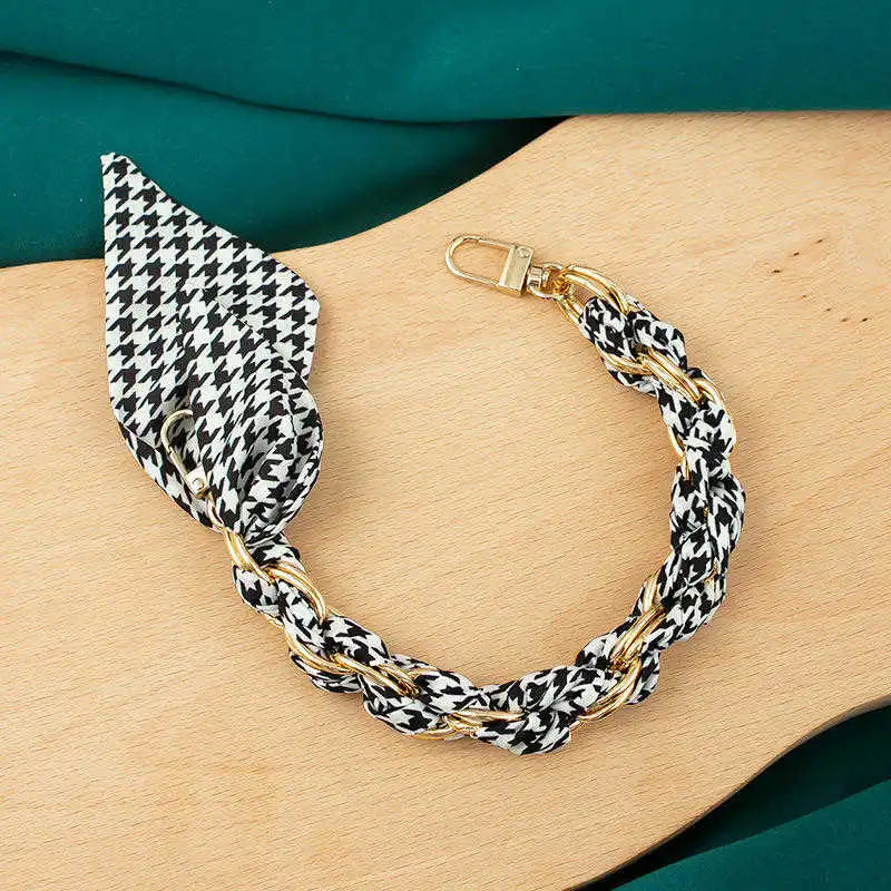 Silk Scarf Hand-held Mobile Phone Wristlet Chain