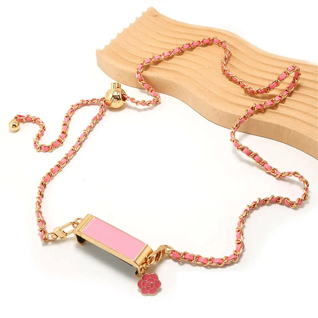 pink crossbody phone strap with phone holder