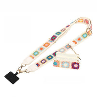 Crochet Crossbody Phone Strap with Detachable Wallet Pouch
