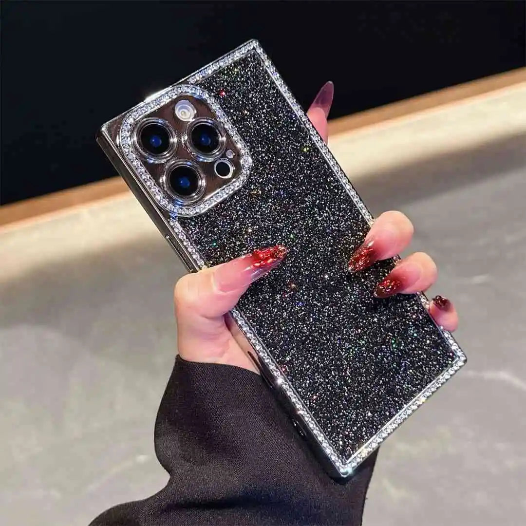 black glitter iPhone case