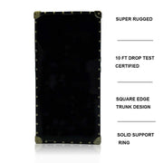front of Black kingsnake square phone case