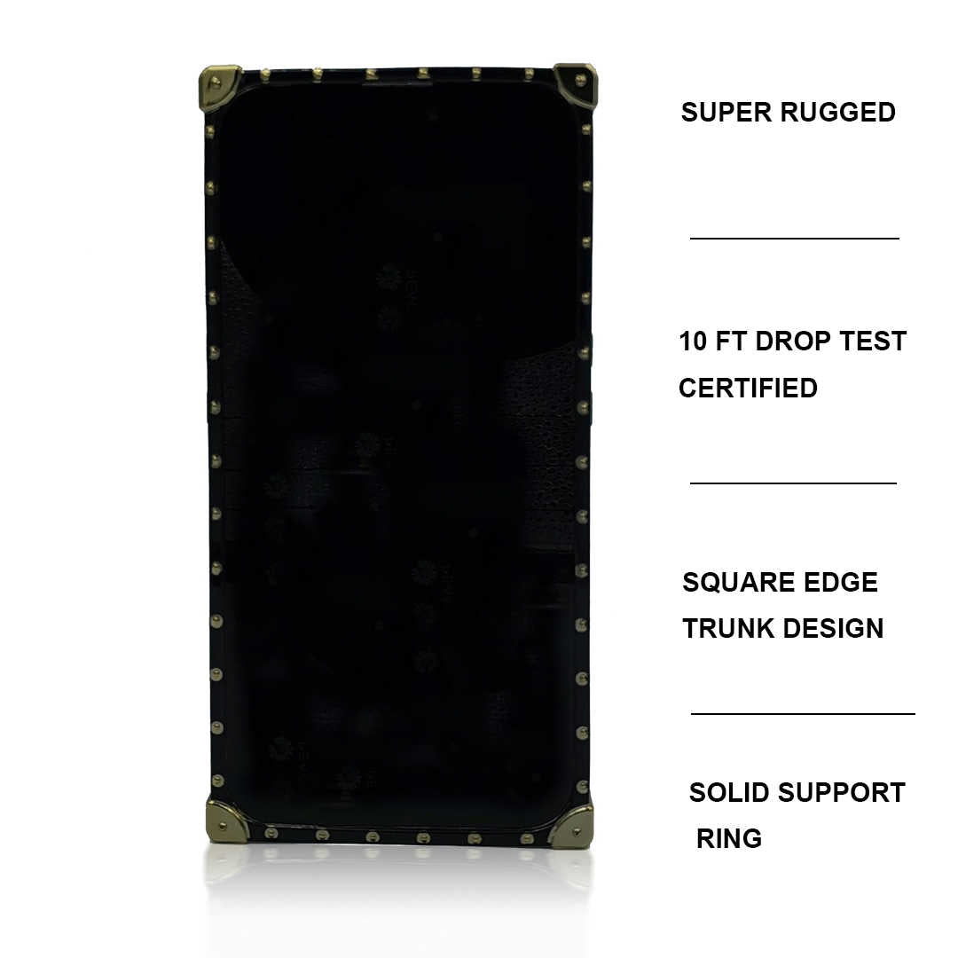 front of Black kingsnake square phone case