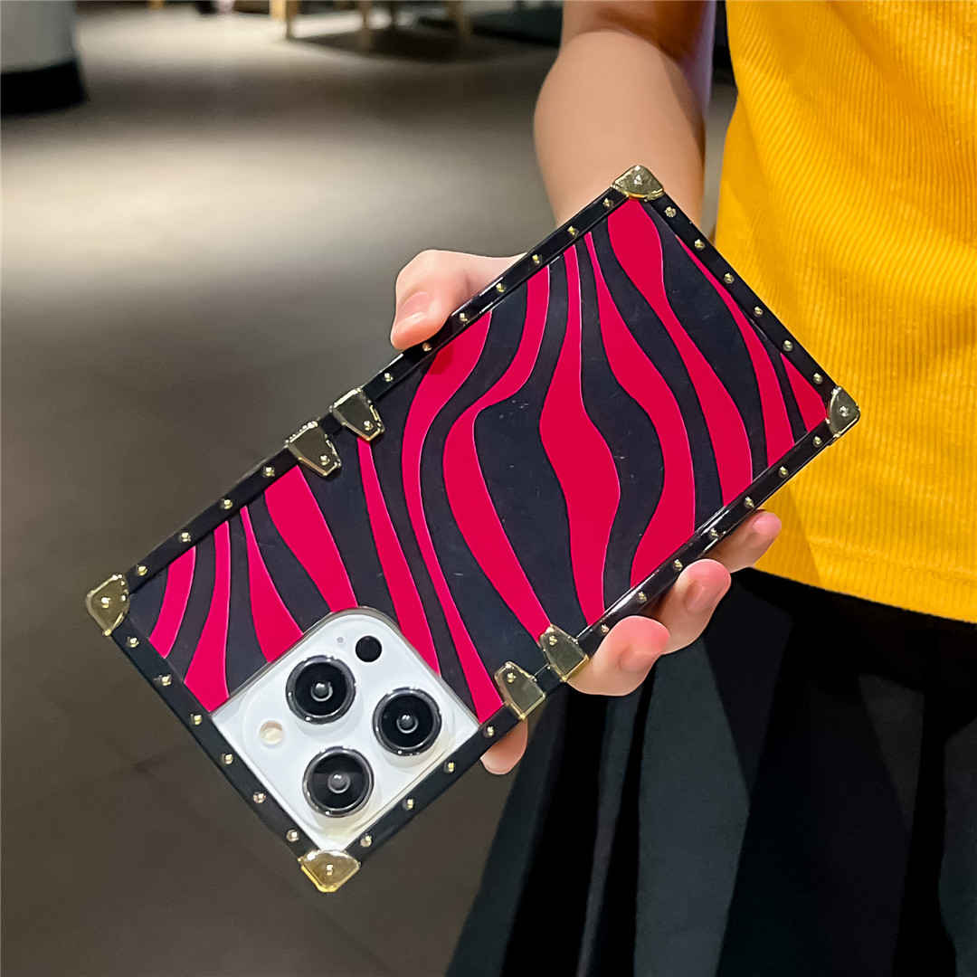 Hot Pink Stripes iPhone Case