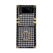 houndstooth galaxy z flip 3 case