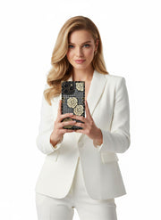 houndtooth square phone case