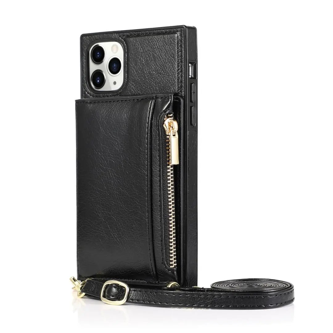 iPhone wallet case with strap