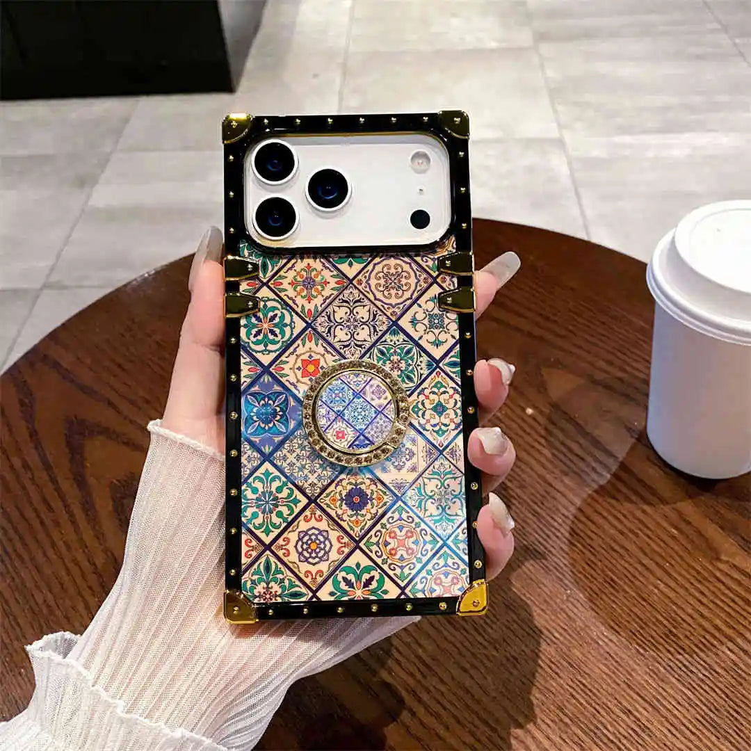iphone 17 pro max religious phone case held by hand