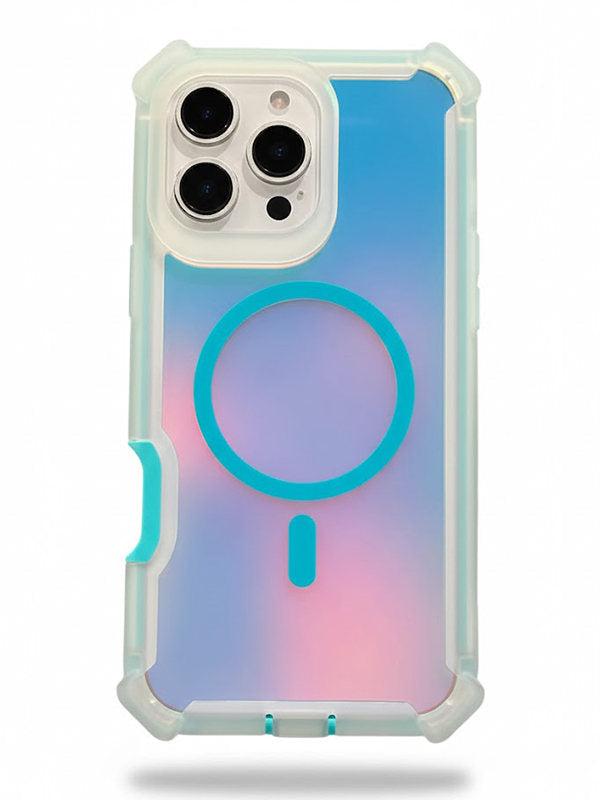 iridescent shockproof iphone case MagSafe