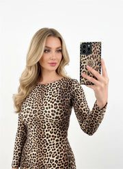 leopard square phone case