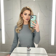 cyan square opal iphone case