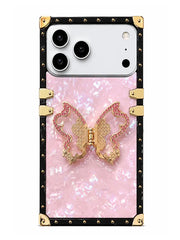 pink opal shell phone case