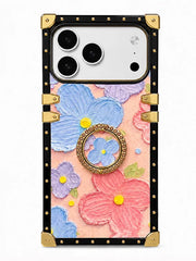 oil painting square trunk phone case