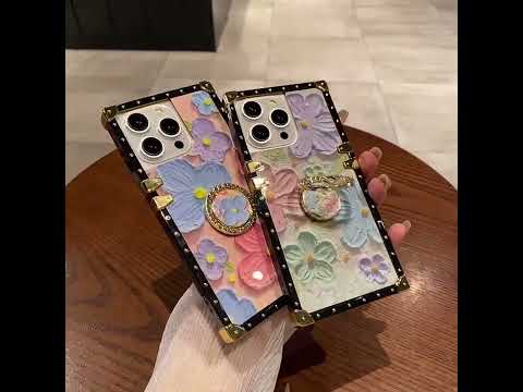 oil painting floral trunk iphone case