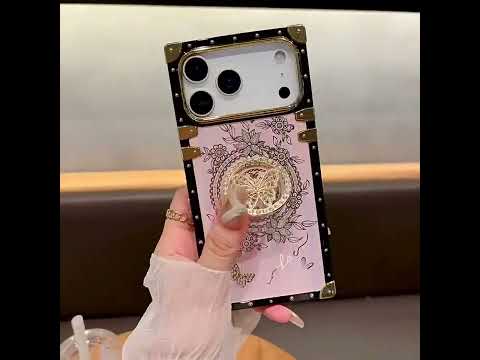 Aurora square-trunk butterfly phone case