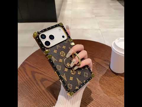 Monogram square trunk iPhone case