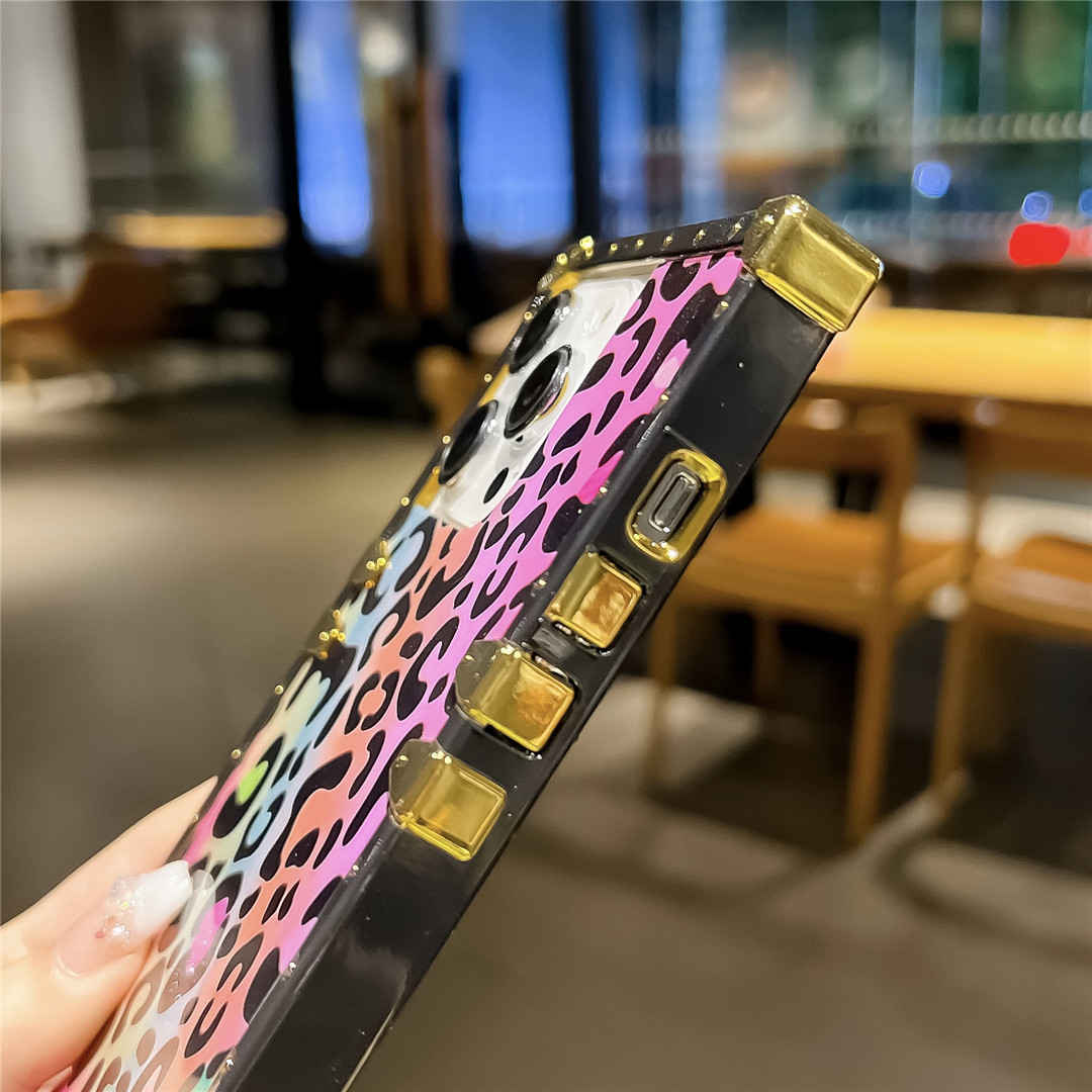 Rainbow Leopard Luxury iPhone Case